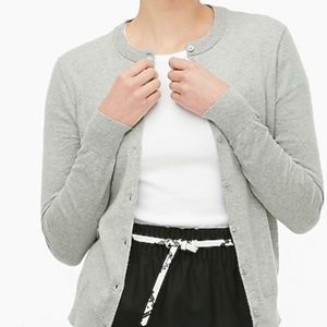 J.Crew Grey Cardigan Sweater